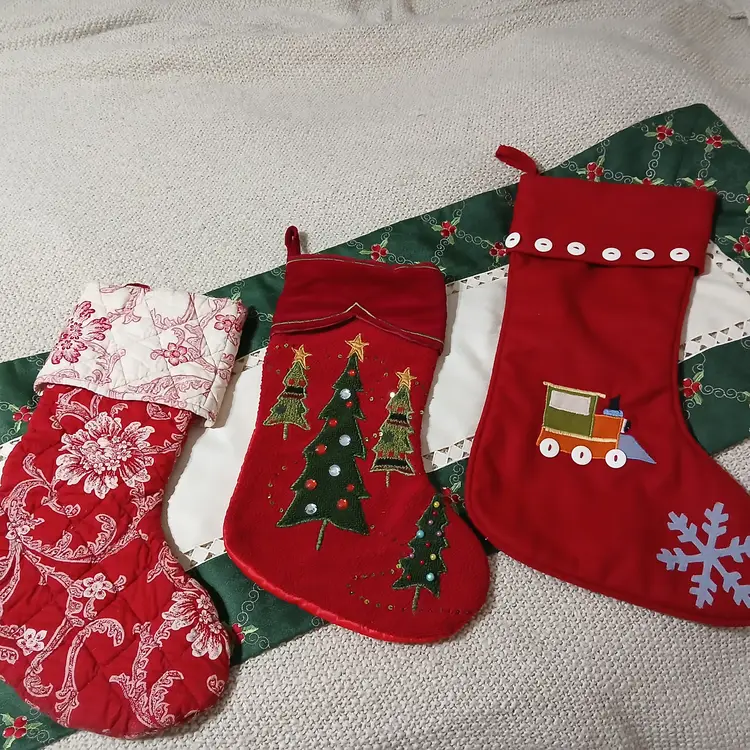 Christmas in July!  Christmas in a Basket - Stockings, Mugs, Ornaments