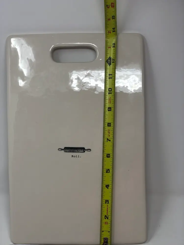 Rae Dunn Artisan Collection Home Roll Small Icon Cutting Board Serving Tray