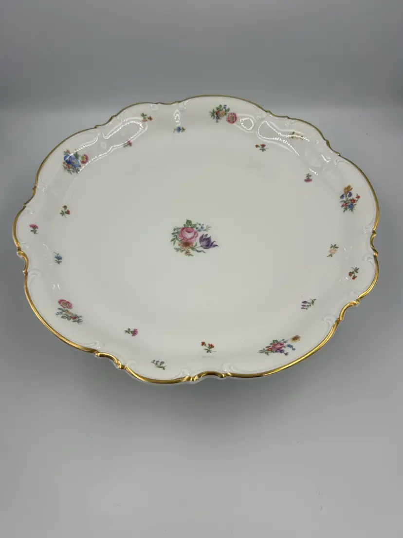 Vintage Hutschenreuther Selb Pasco Mayfair Pedestal Serving Dish Germany