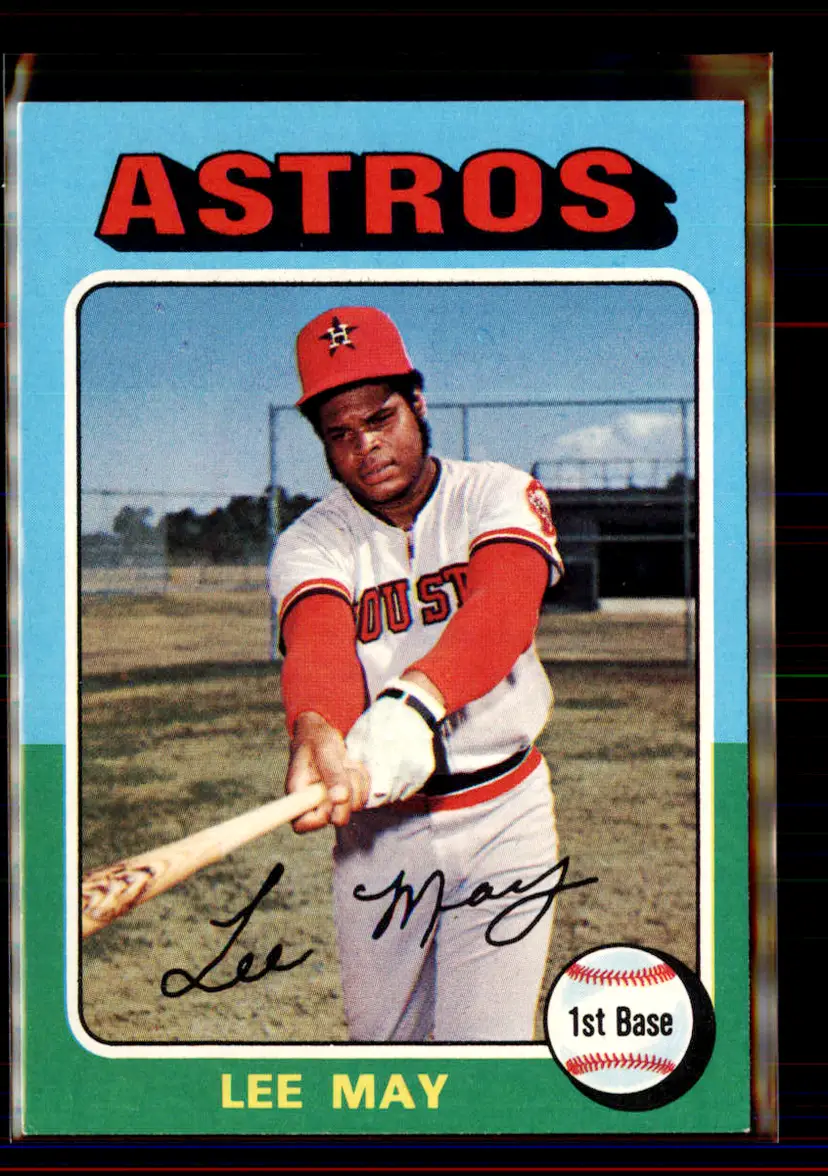 Lee May 1975 Topps #25 - Houston Astros - (pk4-14)