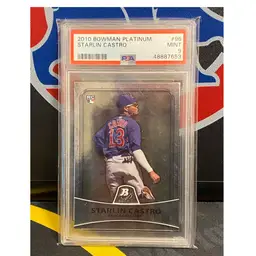 2010 Bowman Platinum Starlin Castro PSA 9 Chicago Cubs