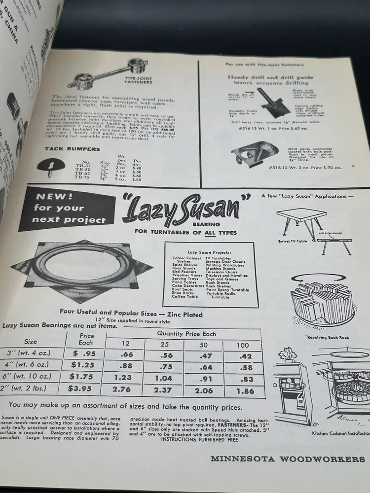 WOODWORKERS CATALOG No. 24, Minnesota Woodworkers Supply Co. (1960's) GC