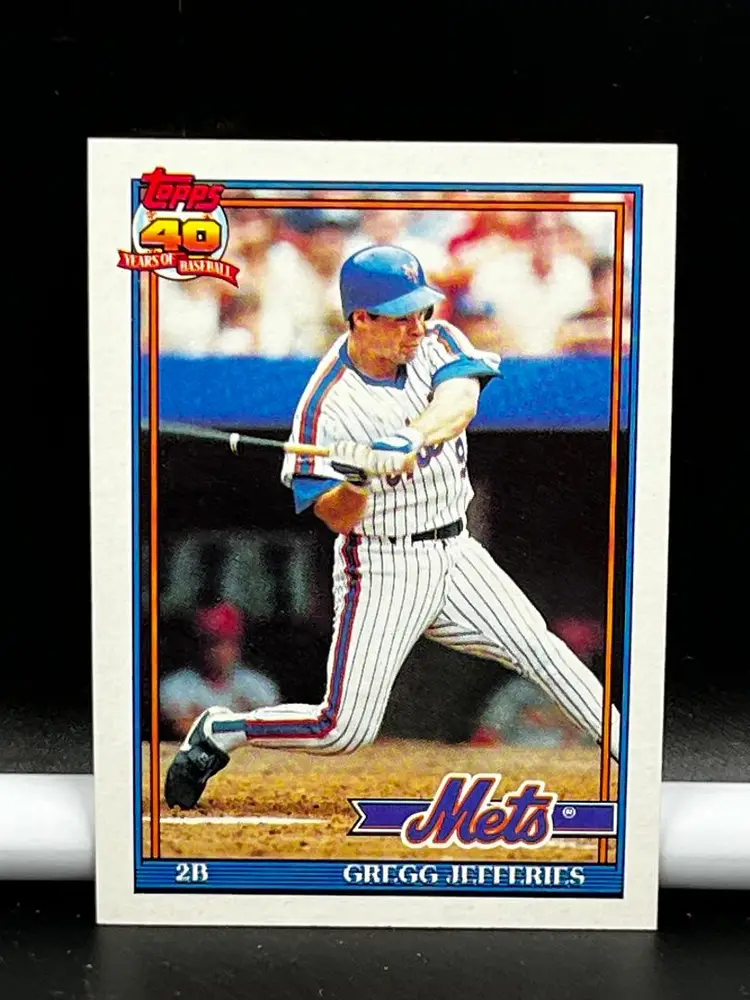 1991 Topps Baseball Trading Card Mets Gregg Jefferies #30