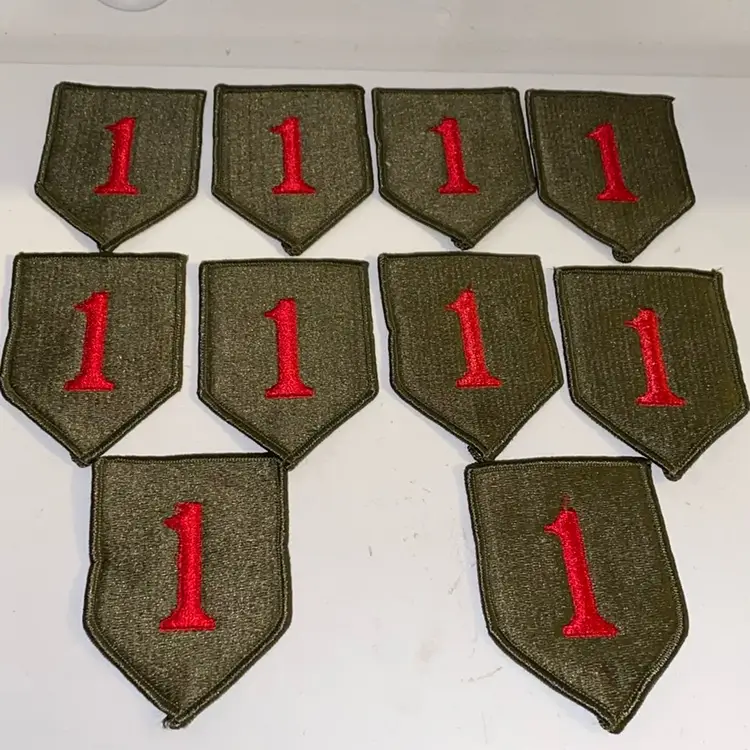 Lot Of 10 Big Red One Patches