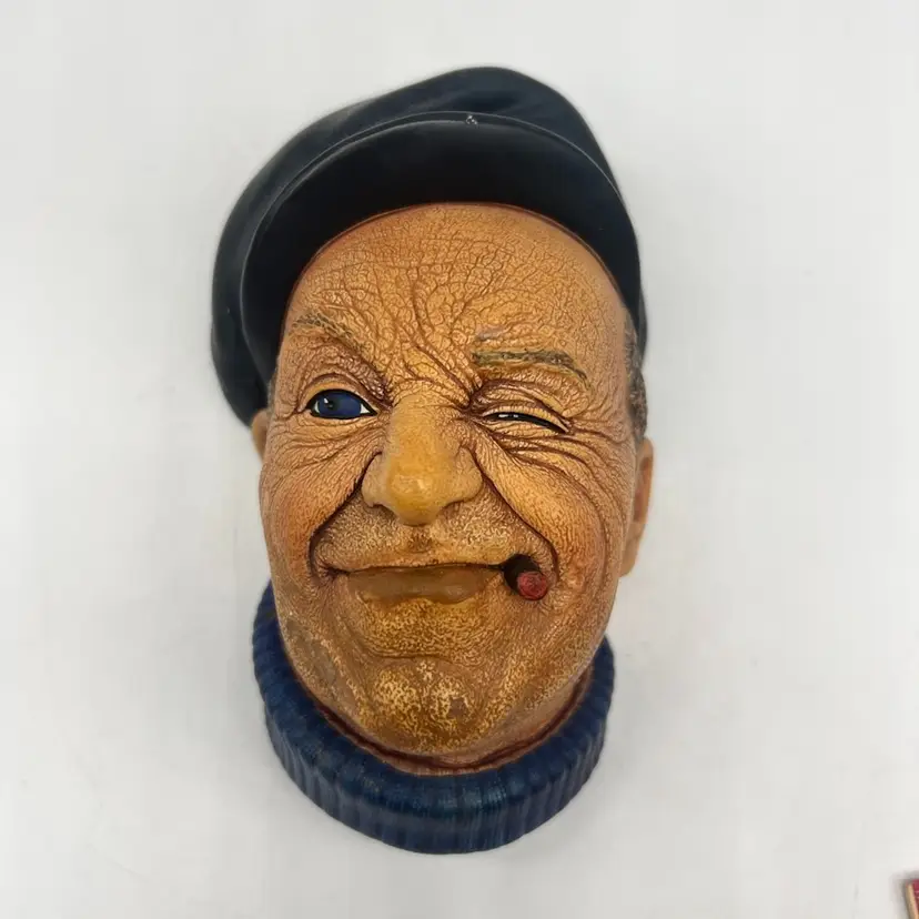 Vintage Bossons Boat Man 1967 Chalkware Character Wall Mask