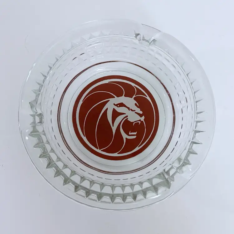 MGM Grand Hotel And Casino Glass Ashtray VTG