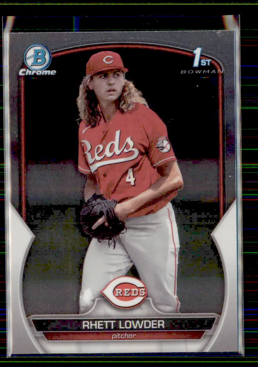 Rhett Lowder 2023 Bowman Draft Chrome #BDC-52 - Cincinnati Reds - (130-61)