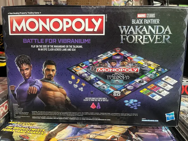 Monopoly Black Panther Wakanda Forever Monopoly Board Game