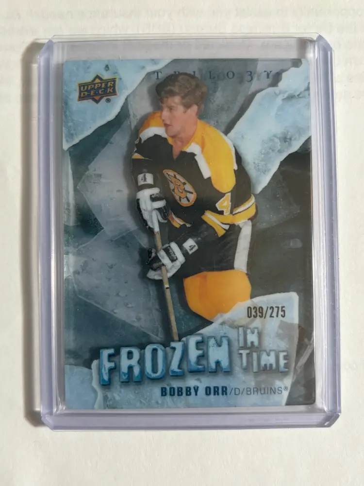 2022-23 Upper Deck Trilogy Frozen In Time 039/275 Bobby Orr #FT-BO HOF Boston Bruins