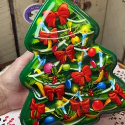 Vintage Christmas Tree Cookie Box