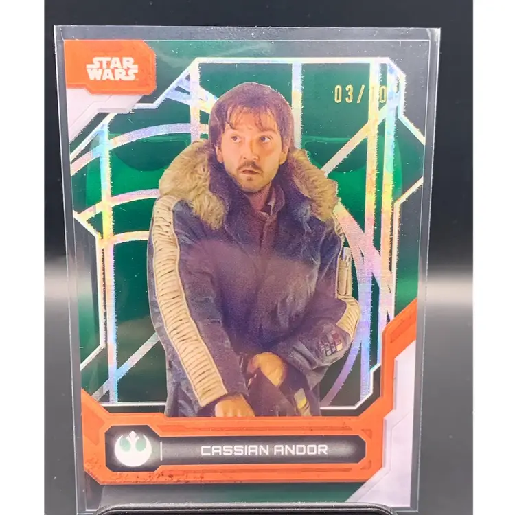 2024 Topps Star Wars High Tek Cassian Andor Green Rebel Screen /10