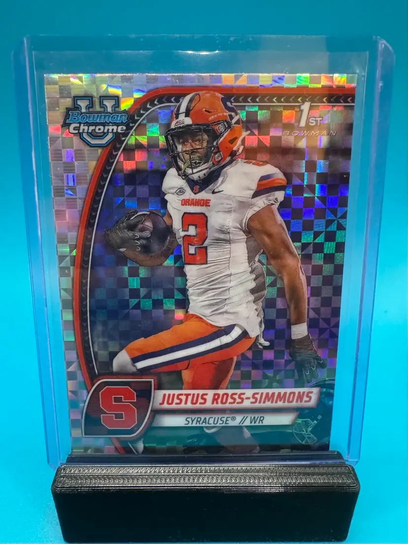 Justus Ross-Simmons 1st Bowman X-Fractor Syracuse Orangemen