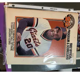 Frank Robinson 1982 SF giants Scorecard