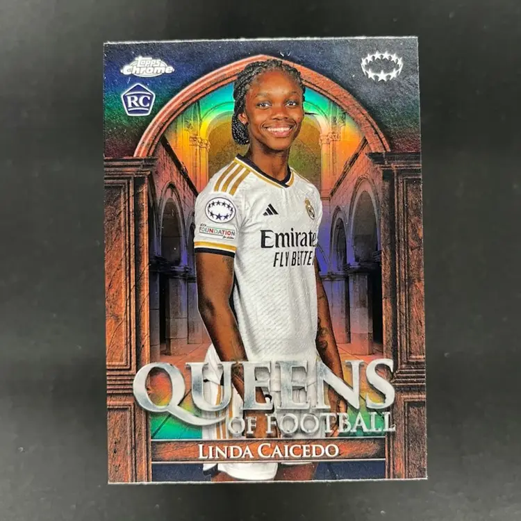 Linda Caicedo 2023/24 Topps Chrome UEFA Women Queens Of Football Soccer Card