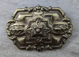 Art Nouveau Revival Medallion Brooch