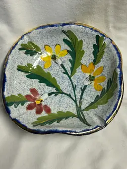 Vintage Hand painted In Italy Ashtray