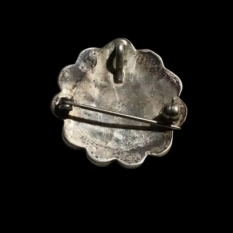 Zuni Sterling Silver 1.5 Sun Face