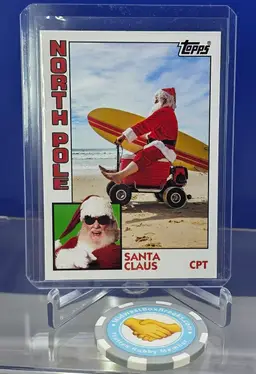 Santa Claus 2025 Topps Holiday Christmas 1984 The Santa Archives 1984 #TSA-84 SSP CASE HIT