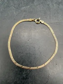 Sterling Silver 925 Gold Tone Bracelet Italy