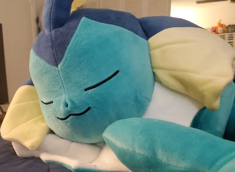 Pokemon Center Vaporeon Sleeper Plush Eeveelutions Plush Rare Authentic