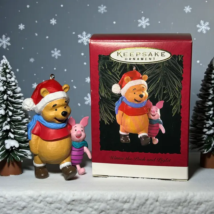 Hallmark Keepsake Christmas Ornament Winnie the Pooh and Piglet Disney 1996