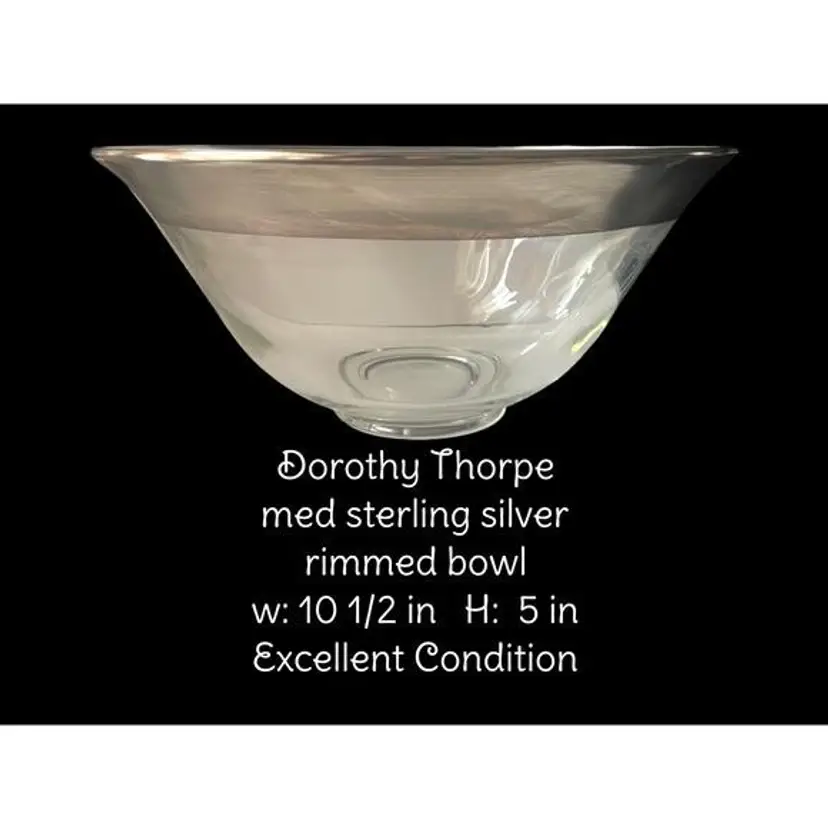 Vintage Dorothy Thorpe MCM Med Serving bowl EUC