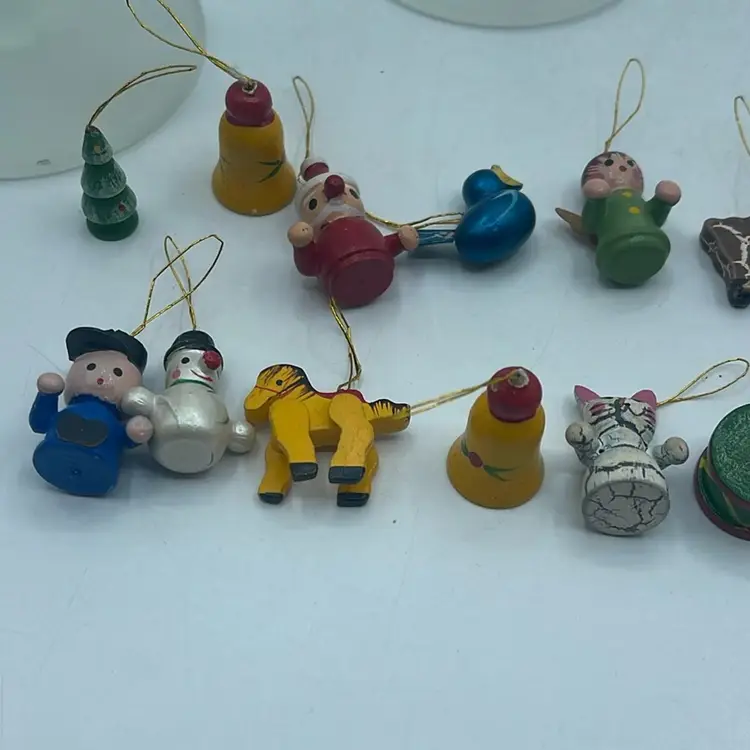 26 Wooden Minature Ornaments