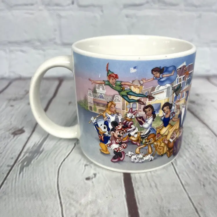 Disney World 25th Anniversary Mug 1996 It's time to remember the magic Vintage