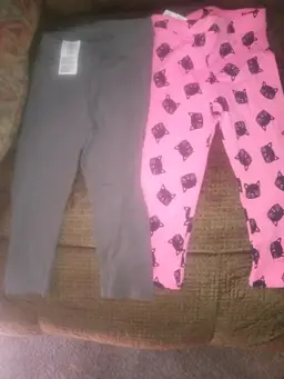 #18 Kids' Cat Print Leggings Set