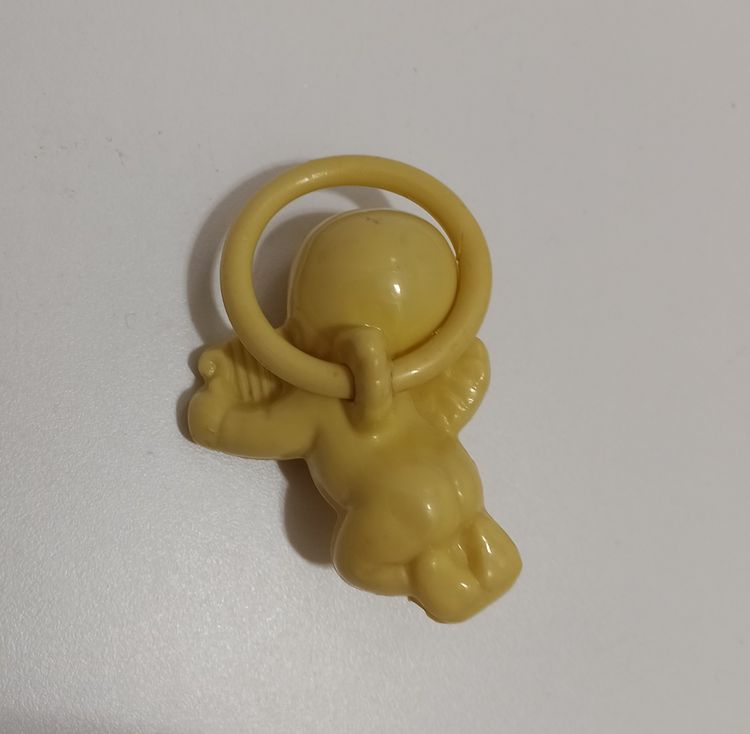 Vintage Celluloid Cherub Baby Rattle
