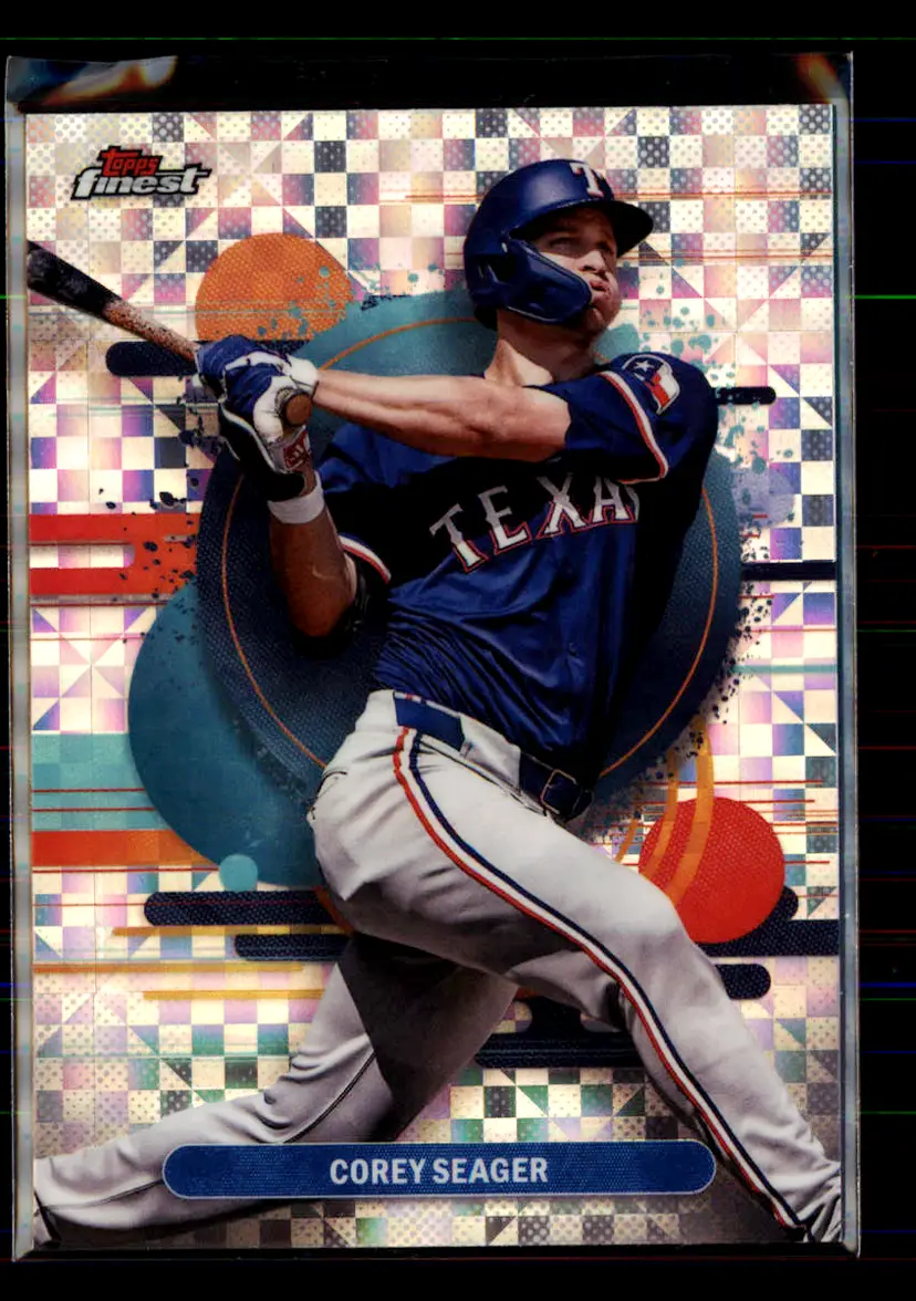 Corey Seager 2025 Topps Finest Prism #134 - (113) - Texas Rangers