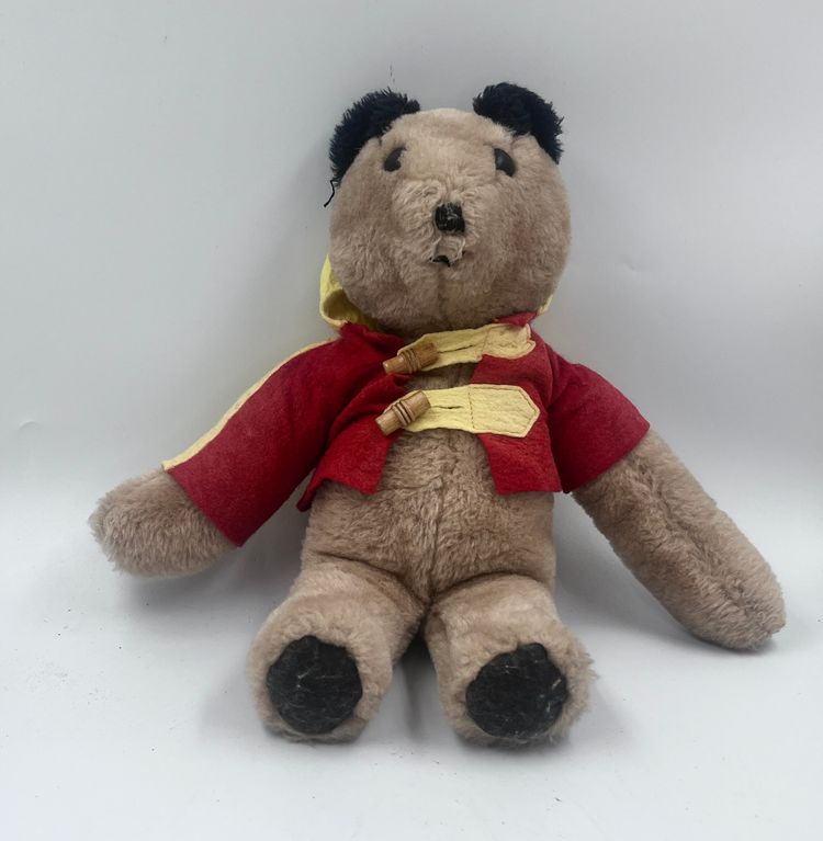 Vintage Paddington Teddy Bear in Red Duffle Coat