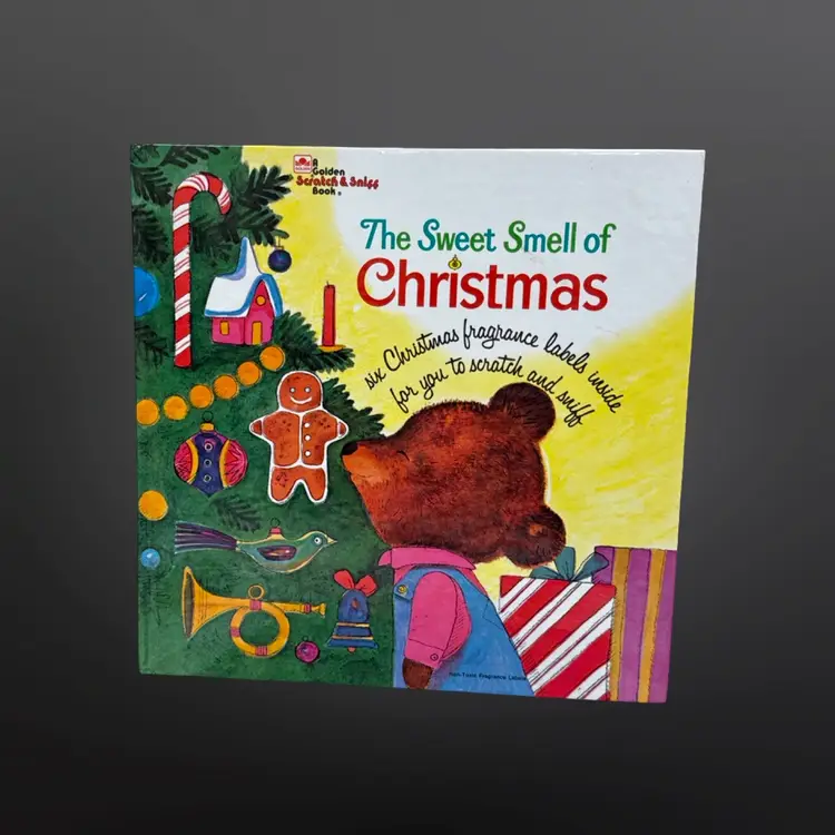 Vintage Golden Book The Sweet Smell Of Christmas Scratch & Sniff Book- Scent Remains!