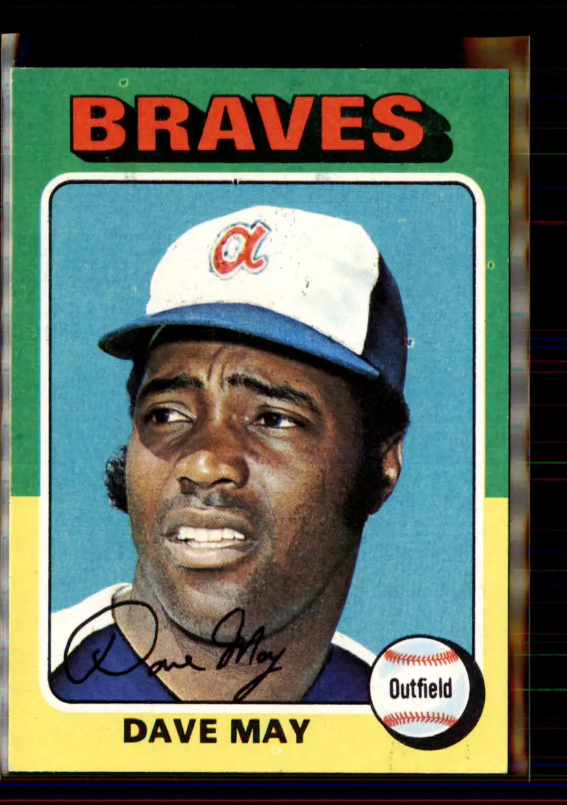 Dave May 1975 Topps #650 - Atlanta Braves - (pk2-39)