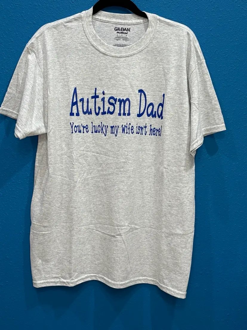 Autism Dat T-shirt Size Large