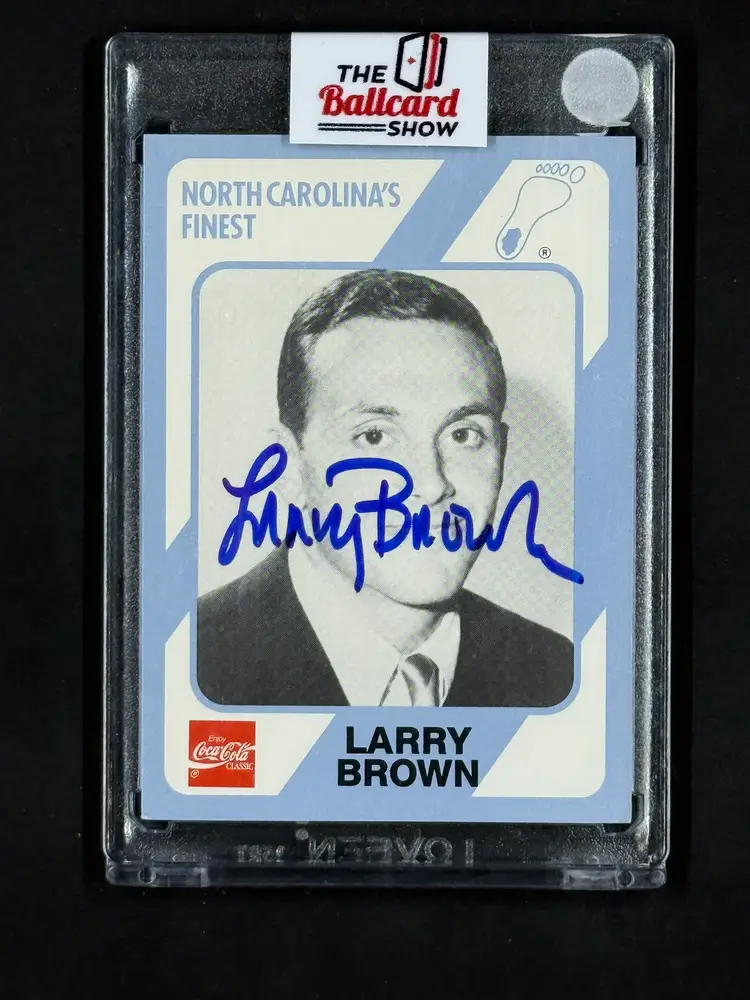 1989 Collegiate Coll. NC's Basketball #111 Larry Brown Signed Auto (no COA)