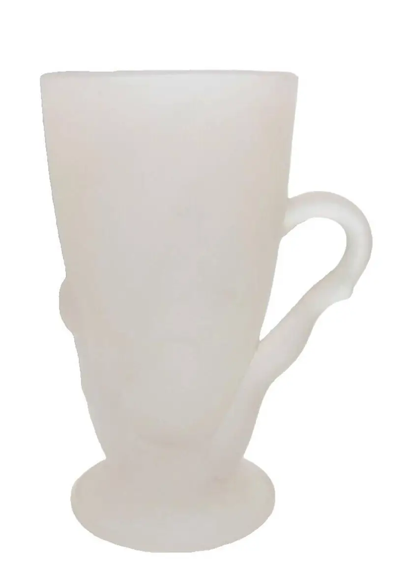 McKee Frosted Satin 'Nudes' Bottoms Down Ale Beer Mug Pat 77725, Antique 1930 RARE, Barware
