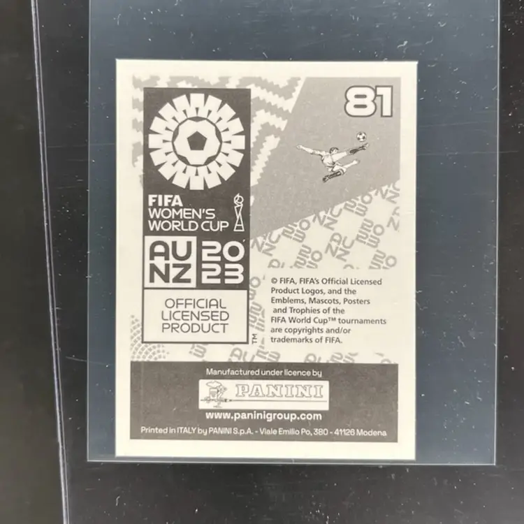 Katrina Gorry 2023 Panini Women’s World Cup Sticker Australia Soccer Card