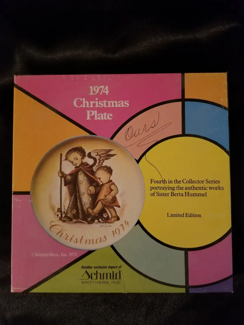 #237 1974 Sister Berta Hummel 8" Christmas Plate
