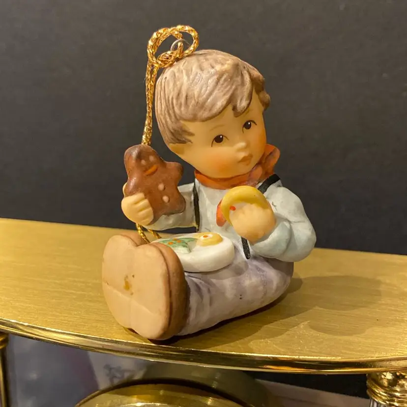 Berta Hummel Goebel Boy Eating Gingerbread Cookie Ornament
