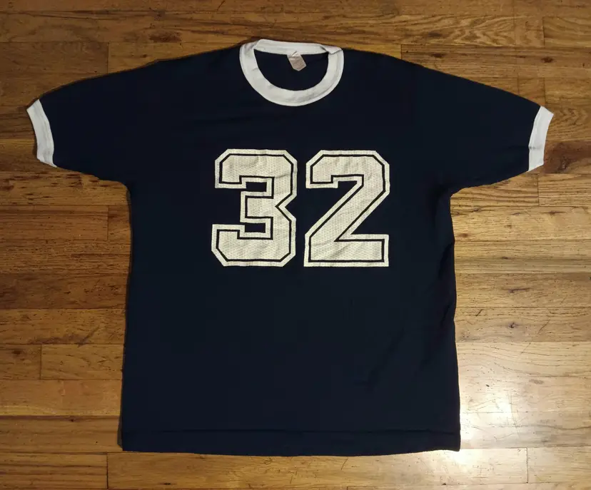 vintage football jersey t-shirt ringers 100% Polyester mesh