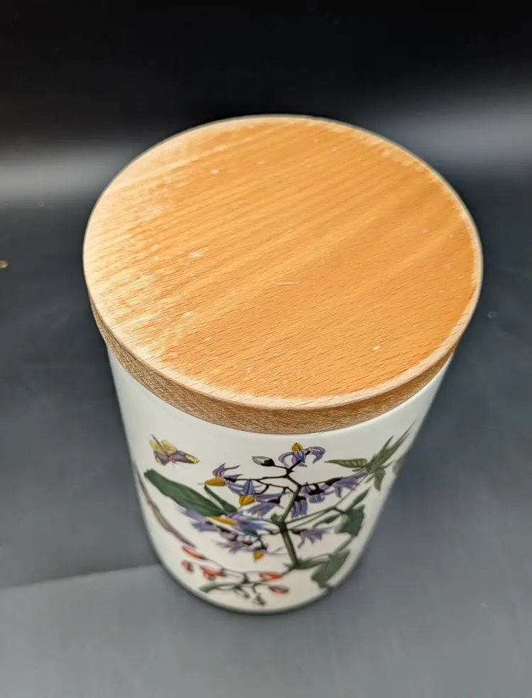 Portmeirion 7" canister Solanum Dolcamara