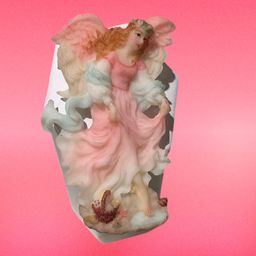 04. Resin Pink Angel Brooch By Roman