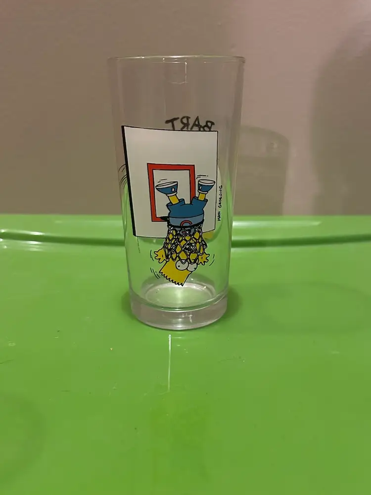 Bart Simpson Glass Nutella 1996