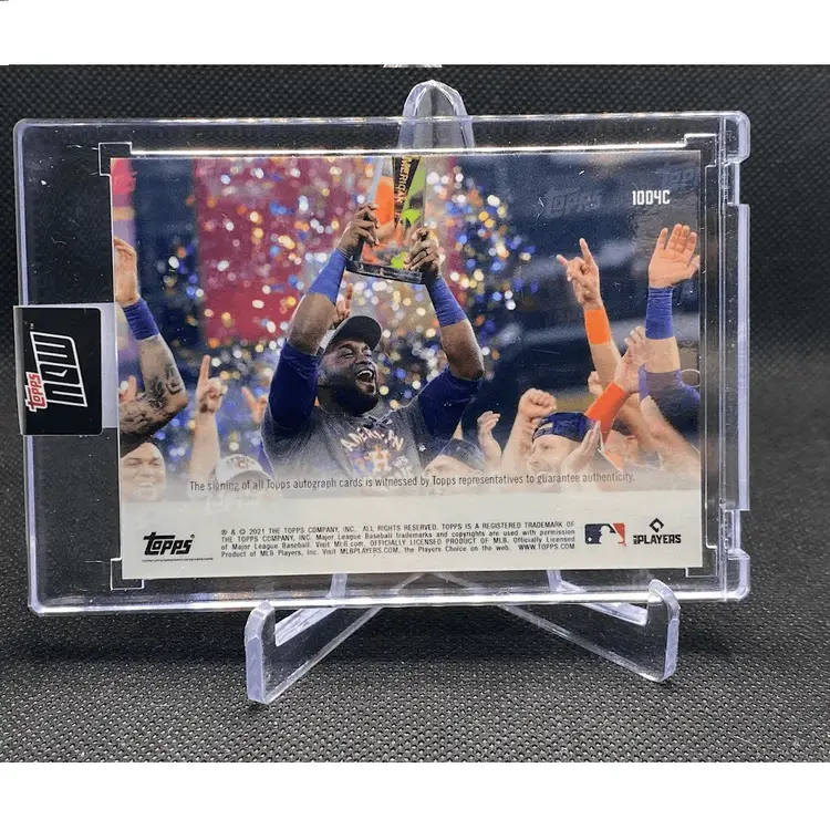 2021 Topps Now Yordan Alvarez ALCS /25 Auto 1004C