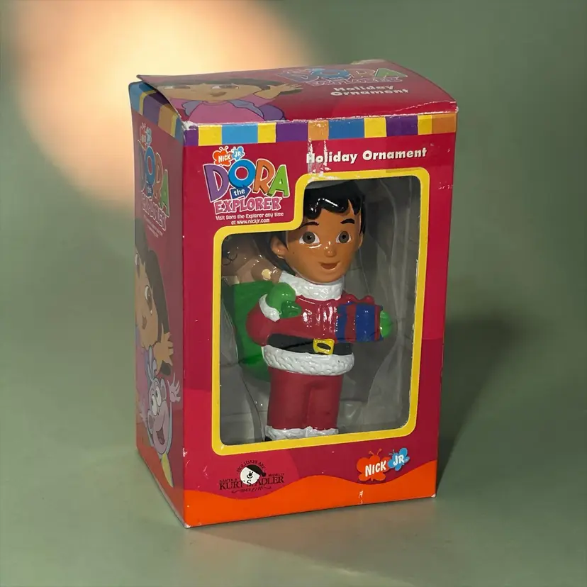 VTG Kurt S. Adler Christmas Ornament Nick Jr Dora The Explorer Diego Santa