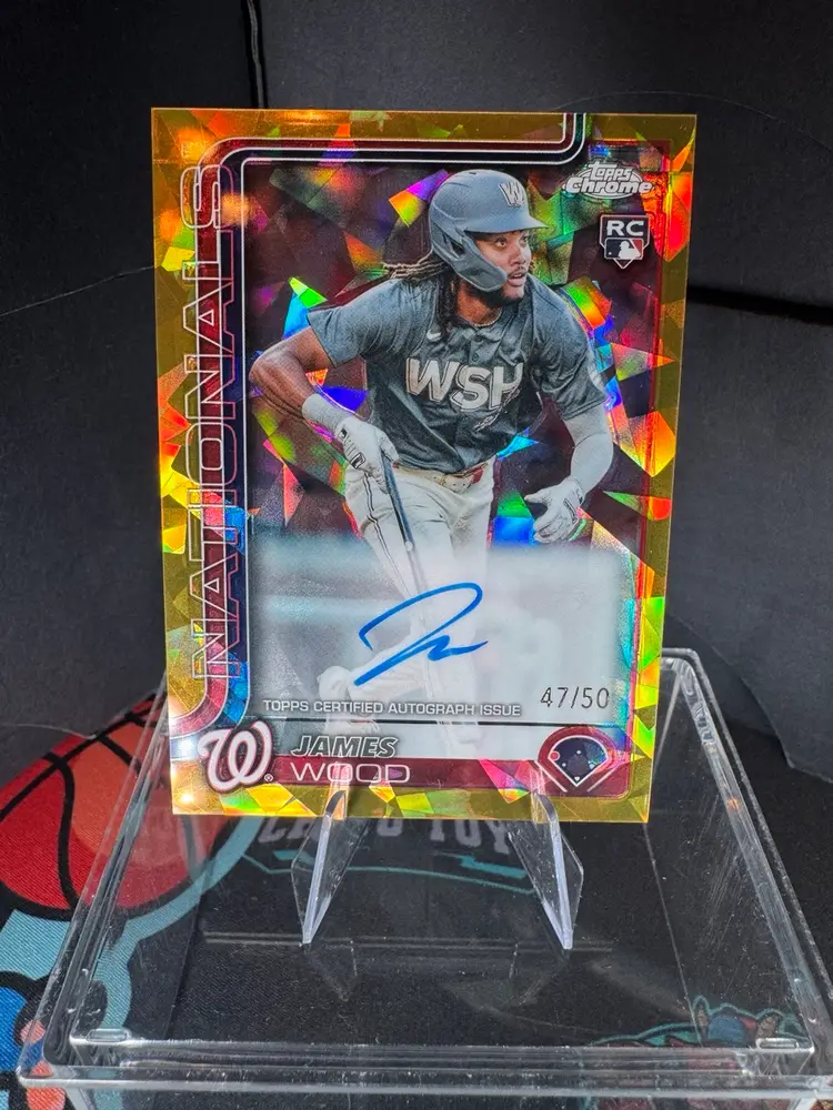 James Wood RC Auto 47/50 2025 TOPPS Chrome Sapphire Gold