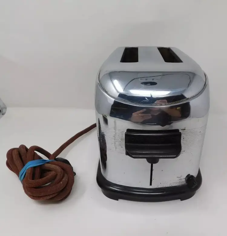 Vintage Toastmaster 1B6 Art Deco Chrome Toaster All Original Working