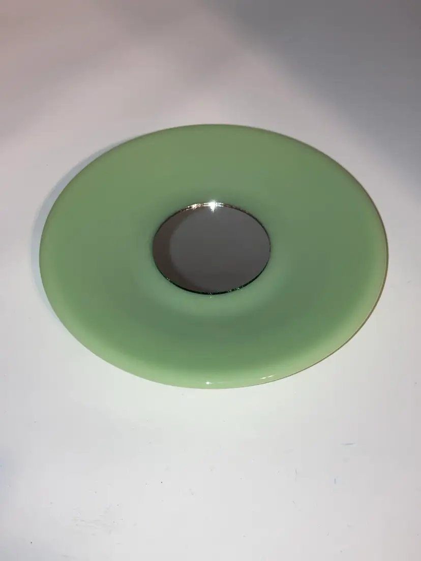 Vintage Green Jadeite Glass Plate! 1930s-1950s! 5 1/2” Diameter! 2 Of 2!