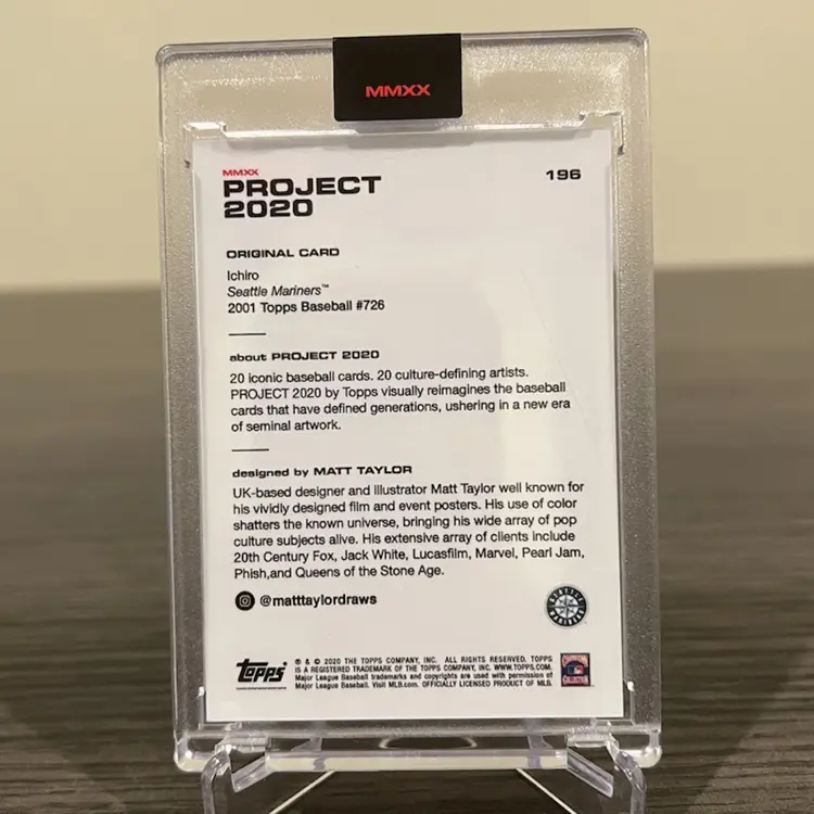 Topps Project 2020 Ichiro Suzuki By Matt Taylor